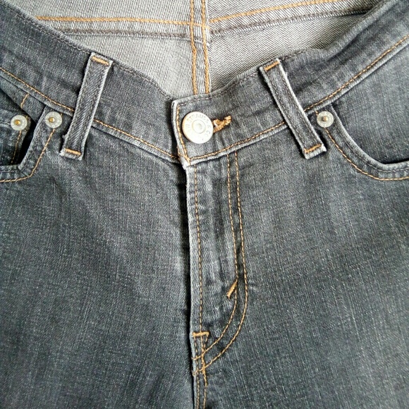 Levi's curvy cut black wash jeans 9 medium - Picture 4 of 7